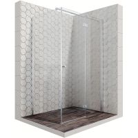 Душевой уголок Ambassador Diamond 120х90 профиль Хром стекло прозрачное арт-12011108R — фото 1, Прямоугольные душевые уголки