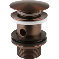 Донный клапан Swedbe Terracotta click-clack Терракота арт-2563 — фото 1, Донные клапаны