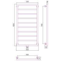 Водяной полотенцесушитель Сунержа Канцлер 1000х500 Хром арт-00-0254-1050 — фото 2, Водяные полотенцесушители