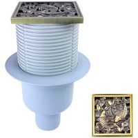 Товар: Душевой трап Bronze de Luxe Рыбы с решеткой Бронза арт-21980-57 - фото 1 Душевой трап Bronze de Luxe Рыбы с решеткой Бронза арт-21980-57 — фото 1, Трапы для душа