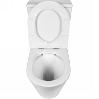 Унитаз компакт Bond Oval Белый с бачком и сиденьем Микролифт арт-F03-00 — фото 6, Напольные унитазы