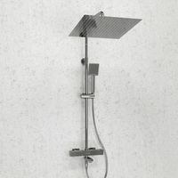 Душевой комплект с термостатическим смесителем арт-A199.119.141.010.CH Thermo — фото 1, Душевые стойки