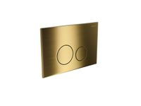 (023G) Панель смыва нержавеющая сталь, цвет Титановое золото матовое (клавиши круглые) арт-KDI-0000038 — фото 1, Кнопки смыва