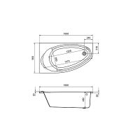 Акриловая ванна Roca Corfu 160x90 L без гидромассажа арт-248573000 — фото 2, Акриловые ванны