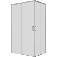 Душевой уголок Ambassador Queen 120х80 профиль Хром стекло прозрачное арт-11011106L — фото 10, Прямоугольные душевые уголки