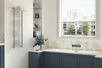 Водяной полотенцесушитель Сунержа Богема+ 1200x500 с полкой Белый арт-12-0223-1250 — фото 2, Водяные полотенцесушители