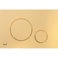 Клавиша смыва Alcaplast Золото арт-M675 — фото 1, Кнопки смыва