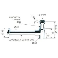 Товар: Сифон для раковины Remer Белый матовый арт-958BBO - фото 2 Сифон для раковины Remer Белый матовый арт-958BBO — фото 2, Сифоны для раковины