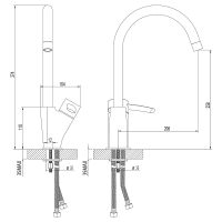 Товар: Смеситель для кухни Lemark Atlantiss Хром арт-LM3205C - фото 4 Смеситель для кухни Lemark Atlantiss Хром арт-LM3205C — фото 4, Смесители для кухни