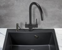 Смеситель для кухни Milacio Ultra / Total Black / нержавеющая сталь / однорычажный / матовый / с возможностью подключения фильтра. арт-MCU.554.TB — фото 3, Смесители для кухни