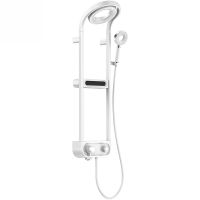 Душевая система AQUAme с термостатом Белая матовая арт-AQM8004W — фото 1, Душевые стойки