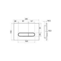 Кнопка смыва Iddis Unifix Хром арт-UNI31CHi77 — фото 2, Кнопки смыва