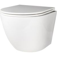 Товар: Унитаз Creto Cer C2 подвесной с сиденьем Микролифт арт-1001-002Cer-C1W - фото 1 Унитаз Creto Cer C2 подвесной с сиденьем Микролифт арт-1001-002Cer-C1W — фото 1, Подвесные унитазы