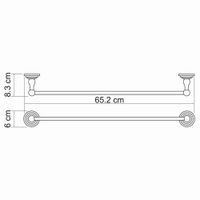 Isar K- Держатель полотенец одинарный арт-7330 — фото 6, Полотенцедержатели