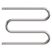 Водяной полотенцесушитель Point М-образный 600x500 с полкой Хром арт-PN38665P — фото 2, Водяные полотенцесушители