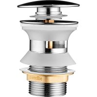 Донный клапан Swedbe Attribut click-clack Хром арт-0003 — фото 1, Донные клапаны