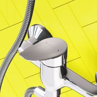 Товар: Смеситель для ванны Dorff Norma универсальный Хром арт-D1095000 - фото 3 Смеситель для ванны Dorff Norma универсальный Хром арт-D1095000 — фото 3, Смеситель для ванны