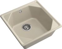 GRANFEST Мойка UNIQUE 500 1-чаша 500*500мм топаз арт.GF- арт-U-500 топаз — фото 1, Кухонные мойки