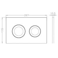 Клавиша смыва Bettoserb Sava Fix Slim Sitnica Хром матовый арт-40006468 — фото 2, Кнопки смыва