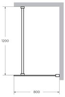 Товар: Душевая перегородка CEZARES арт-LIBERTA-L-1-80-120-BR-Cr - фото 3 Душевая перегородка CEZARES арт-LIBERTA-L-1-80-120-BR-Cr — фото 3, Душевые перегородки