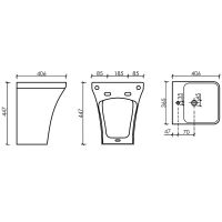 Раковина Ceramicanova Dion 37 Белая арт-CN6067 — фото 5, Мини-раковины