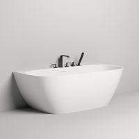 Ванна из искусственного камня Salini Sofia Wall 180х85 Белая глянцевая арт-102513G — фото 1, Ванны из искусственного камня