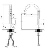 Смеситель для кухни ESKO Singapore Black Черный матовый арт-SB 519 — фото 4, Смесители для кухни