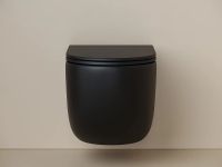Унитаз Ceramicanova UP Rimless подвесной Черный матовый с сиденьем Микролифт арт-CN4007MB — фото 9, Подвесные унитазы