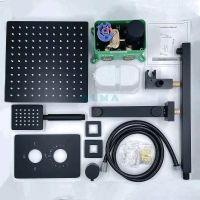 Товар: Душевая система ALMAes Weber Черная матовая арт-TVZ-0808 - фото 15 Душевая система ALMAes Weber Черная матовая арт-TVZ-0808 — фото 15, Встраиваемые душевые комплекты