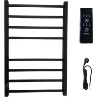 Электрический полотенцесушитель Маргроид Вид 81-10 профильный 800x500 левый Чер арт-8110-8050-1081-9005L — фото 1, Электрические полотенцесушители