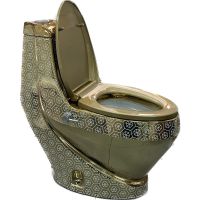 Унитаз биде Laguraty Золото с сиденьем Микролифт арт-2160ACGOLDEN — фото 3, Напольные унитазы