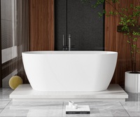 Ванна из искусственного камня Solid Surface CEZARES арт-CZR-RELAX-150-75-57-SSB — фото 5, Ванны из искусственного камня