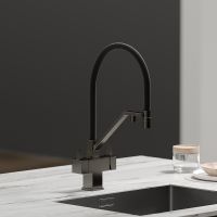 Смеситель для кухни Sancos Loro Вороненая сталь Черный арт-SC4007GG — фото 4, Смесители для кухни