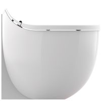 Унитаз биде Creavit Foglia Белый без сиденья арт-FG350-00CB00E-0000 — фото 4, Приставные унитазы