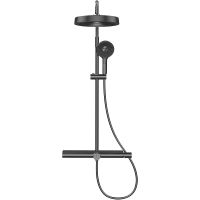 Душевая система AQUAme Черная арт-AQM8010B — фото 1, Душевые стойки