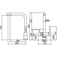 Товар: Смеситель для кухни Swedbe Selene Plus с фильтром Нержавеющая сталь арт-K8144M - фото 5 Смеситель для кухни Swedbe Selene Plus с фильтром Нержавеющая сталь арт-K8144M — фото 5, Смесители для кухни