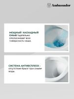 Унитаз компакт Ambassador Royal с бачком и сиденьем Микролифт арт-267K19001S — фото 7, Напольные унитазы