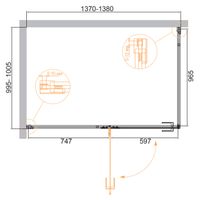 Товар: Душевой уголок CEZARES арт-BELLAGIO-AH-1-140/100-C-BORO - фото 2 Душевой уголок CEZARES арт-BELLAGIO-AH-1-140/100-C-BORO — фото 2, Прямоугольные душевые уголки