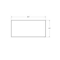 Вставка в дно металлического каркаса под раковину CEZARES арт-CADRO-90-MENS-NERO — фото 2, Комплектующие для мебели в ванной