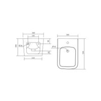 Биде подвесное AQUATEK ЛИБРА , 530*360*300 мм, цвет белый арт-AQ0506-00 — фото 2, Биде подвесные
