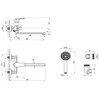 Товар: Смеситель для ванны Lemark Selena универсальный Хром арт-LM0851C - фото 3 Смеситель для ванны Lemark Selena универсальный Хром арт-LM0851C — фото 3, Смеситель для ванны