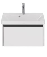 Тумба Luxury, 70 см, подвесная, 1 ящик, белый матовый арт-99.2010 — фото 5, Тумбы под раковину