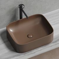 Раковина-чаша Ceramicanova Element 51 Темно-коричневая матовая арт-CN6052MDB — фото 3, Раковины накладные