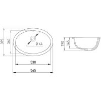 Товар: Раковина Salini Callista 56.5 109 Белая матовая арт-1101209M - фото 3 Раковина Salini Callista 56.5 109 Белая матовая арт-1101209M — фото 3, Раковины встраиваемые снизу