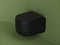 Товар: Унитаз Ceramicanova Ulma Rimless подвесной Черный матовый с сиденьем Микролифт арт-CN4006MB - фото 10 Унитаз Ceramicanova Ulma Rimless подвесной Черный матовый с сиденьем Микролифт арт-CN4006MB — фото 10, Подвесные унитазы