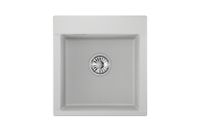 Granula-ES- (БЕЛЫЙ), кухонная мойка, кварц, ESTETICA арт-4701, АРКТИК — фото 2, Кухонные мойки