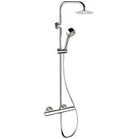 Душевая система Remer Elegance с термостатом Хром арт-EQ32XUFM25 — фото 1, Душевые стойки