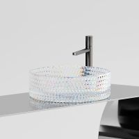 Раковина-чаша Ceramicanova Cristal 36 Неон арт-CN6059 — фото 14, Раковины накладные