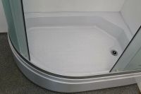 Душевой уголок Parly 120x80 R ZFM1201R профиль Хром матовый стекло матовое арт-9213 — фото 3, Асимметричные душевые уголки