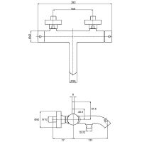 Товар: Смеситель для ванны AQUAme Siena Хром арт-AQM6212CR - фото 2 Смеситель для ванны AQUAme Siena Хром арт-AQM6212CR — фото 2, Смеситель для ванны